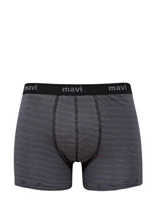 Mavi Baskılı Gri Boxer 0910434-32174