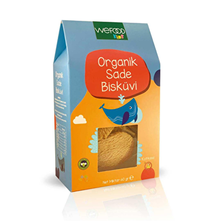 Wefood Kids Organik Sade Bisküvi 50 gr (Tereyağlı)