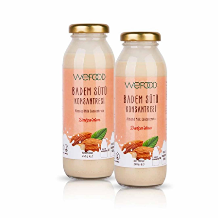 Wefood Badem Sütü Konsantresi (%100 Badem) 240 gr 2'li