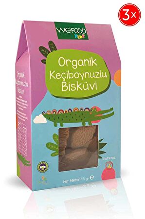 Kids Organik Keçiboynuzlu Bisküvi 55 gr 3'lü