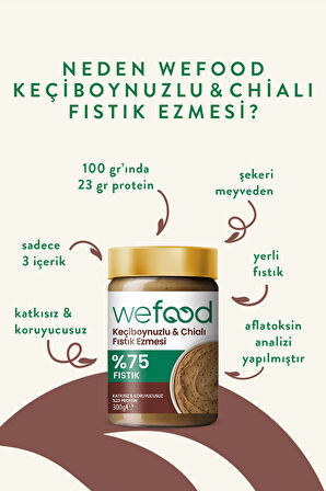 Keçiboynuzlu & Chialı Fıstık Ezmesi 300 g