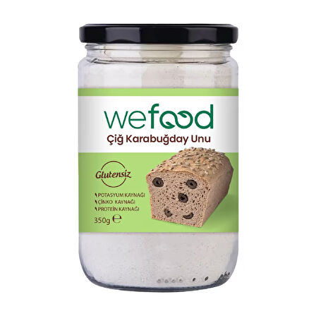 Wefood Glutensiz Çiğ Karabuğday Unu 350 gr 2'li