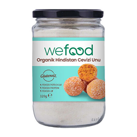 Wefood Organik Hindistan Cevizi Unu 320 gr 4'lü