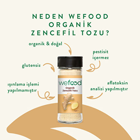 Wefood Organik Zencefil Tozu 45 gr 4'lü