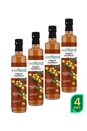 Wefood Organik Alıç Sirkesi 500 ml 4'lü