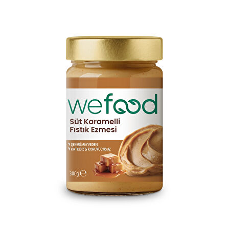 Wefood Süt Karamelli Fıstık Ezmesi 300 gr