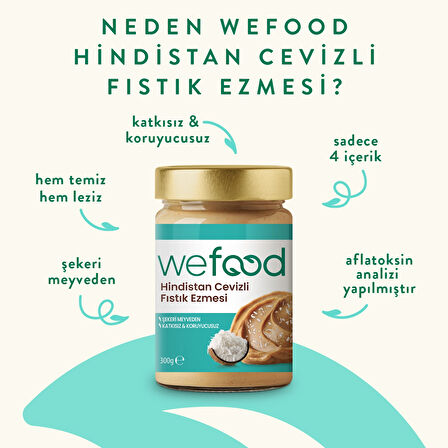 Wefood Hindistan Cevizli Fıstık Ezmesi 300 gr