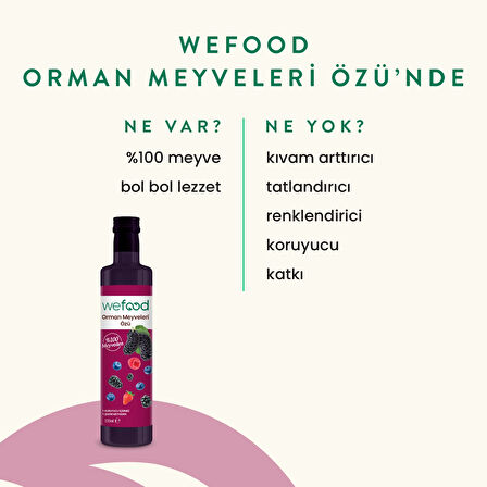 Wefood Orman Meyveleri Özü 335 gr