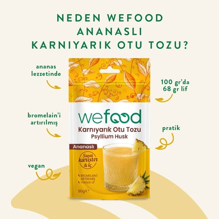 Wefood Ananaslı Karnıyarık Otu Tozu 90 g 2'li