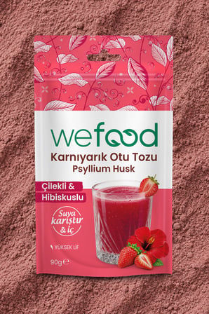 Wefood Hibiskus & Çilekli Karnıyarık Otu Tozu 90 g