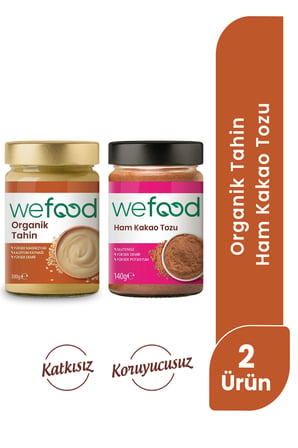 Wefood Ham Kakao Tozu 140 gr + Wefood Organik Tahin 300 gr