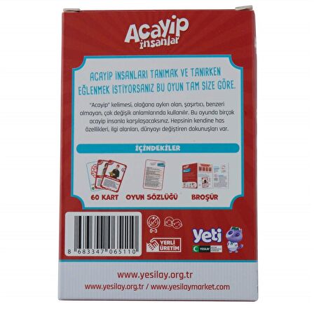 Acayip İnsanlar Kart Oyunu - Resim