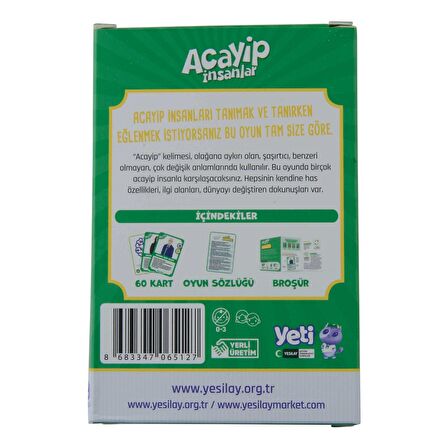 Acayip İnsanlar Kart Oyunu - Edebiyat