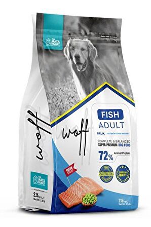 Woff Balıklı Yetişkin Köpek Maması 2.5 kg