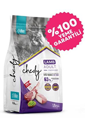 Chedy Super Premıum Kuzu Etli Yetişkin Kedi Maması 1,5 Kg