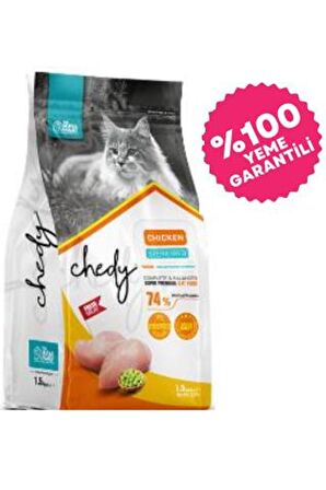 Chedy Super Premium Kısırlaştırılmış Tavuklu Yetişkin Kedi Maması 10 Kg