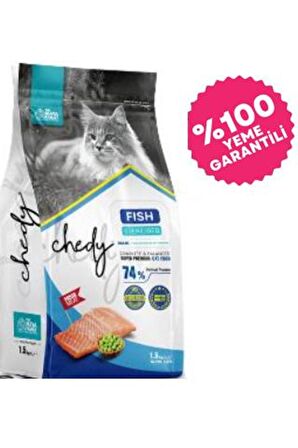 Chedy Super Premium Kısırlaştırılmış Balıklı Yetişkin Kedi Maması 10 Kg