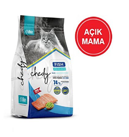 Chedy Sterilised Somunlu Kısırlaştırılmış Kedi Maması 1 Kg AÇIK