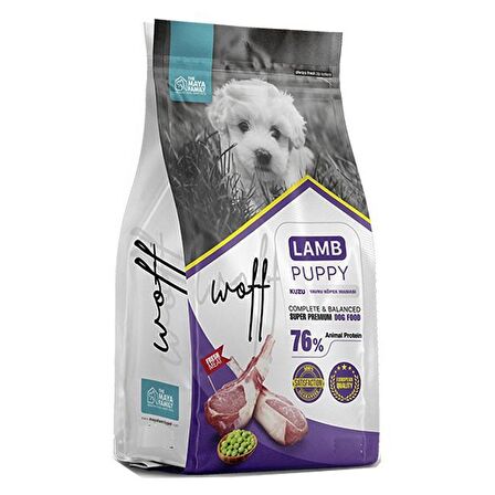 Woff Kuzu Etli Yavru Köpek Maması 12 Kg