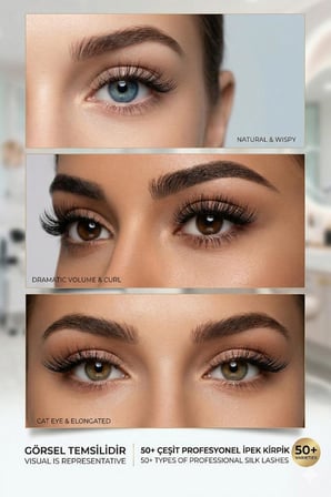 Ocean 0.07C Natural Kıvrım 12 mm Soft Eyelash Doğal İpek Kirpik 16'lı