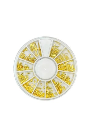 Misyul Tırnak Süsleme Taşı 12 Gözlü Mix Paket Gold MIS-2080