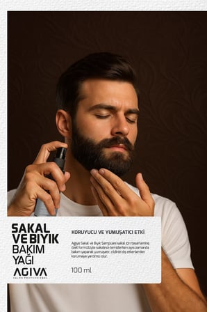 Agiva Sakal ve Bıyık Bakım Yağı Tüm Ciltler İçin 100 Ml