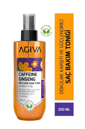 Caffeine&Ginseng Dökülme Karşıtı ve Güçlendirici Durulama Gerektirmeyen Saç Bakım Toniği-Vegan
