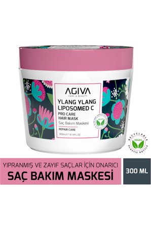 Ylang Ylang Liposom C Saç Bakım Maskesi 300 ml - Onarıcı & Bitkisel Bakım