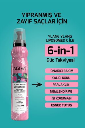 Ylang Ylang Liposom C Saç Bakım Köpüğü 200 ml - Onarıcı & Bitkisel Bakım