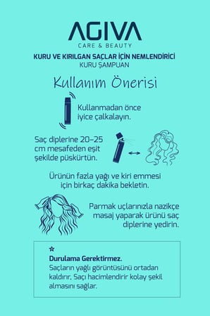 AGİVA 8d Hyaluron Kırmızı Meyve Kokulu Hacimlendirici Kuru Şampuan 200 ml - Vegan