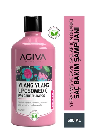 Ylang Ylang&Lipozomed C Yıpranmış ve Zayıf Saçlar İçin Onarıcı Şampuan 500ML-Vegan
