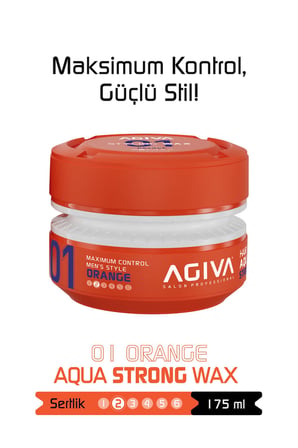Agiva Orange Güçlü Tutuş ve Esnek Görünüm Sağlayan Wax - 175ML