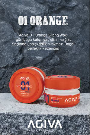 Agiva Orange Güçlü Tutuş ve Esnek Görünüm Sağlayan Wax - 175ML