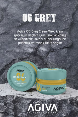 Agiva Grey Orta Tutuş ve Parlak Görünüm Sağlayan Wax - 175ML