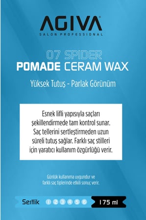 Agiva White Yüksek Tutuş ve Parlak Görünüm Sağlayan Wax - 175ML