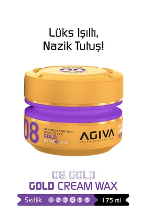 Agiva Gold Orta Tutuş ve Parlak Görünüm Sağlayan Wax - 175ML