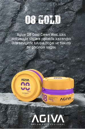 Agiva Gold Orta Tutuş ve Parlak Görünüm Sağlayan Wax - 175ML