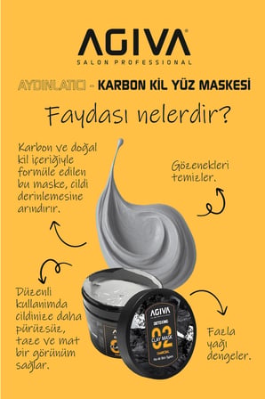 Agiva Karbon Etkili Detoks Kil Maskesi 300 Ml