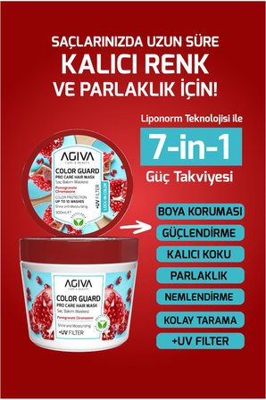 Boya Koruyucu Nem ve Parlaklık Veren Saç Bakım Maskesi