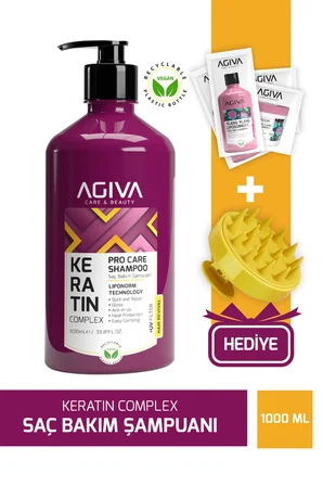 Keratin Complex Pro Care Onarıcı ve Isı Koruyucu Saç Bakım Şampuanı-1000ML