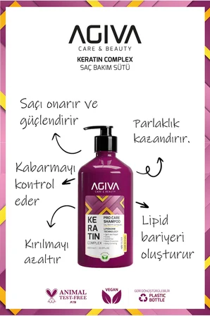 Keratin Complex Pro Care Onarıcı ve Isı Koruyucu Saç Bakım Şampuanı-1000ML