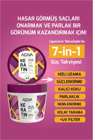 Besleyici Onarıcı Keratin İçerikli Saç Bakım Maskesi-300ML