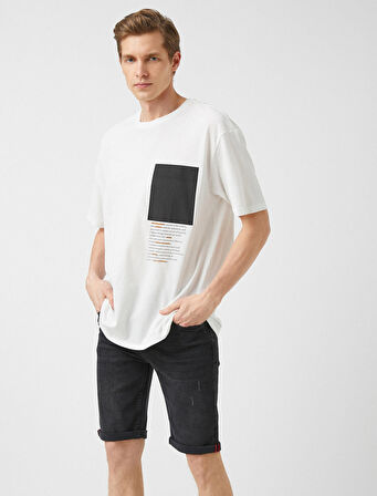Katlamalı Denim Şort