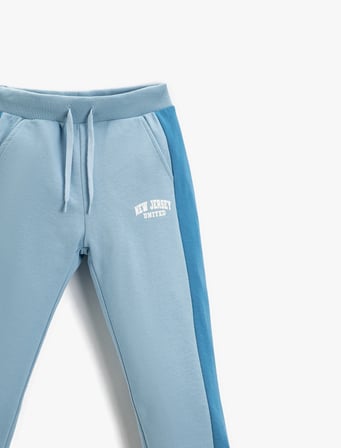 Baskılı Jogger Eşofman Altı Beli Bağcıklı