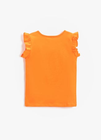 Koton T-Shirt, 3-4 Yaş, Turuncu