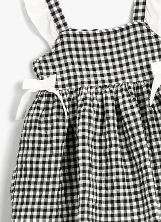 Koton Ekose Çok Renkli Bebek Standart Elbise 2SMG80016AW