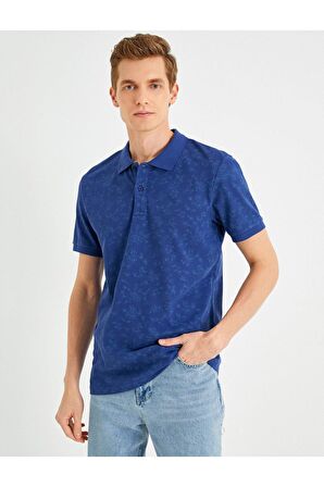 Slim Fit Desenli Polo Yaka Tişört