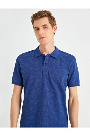 Slim Fit Desenli Polo Yaka Tişört