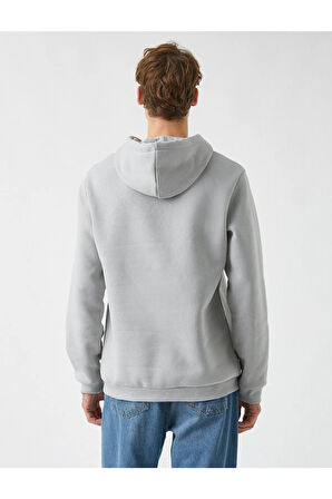 Basic Kapşonlu Sweatshirt
