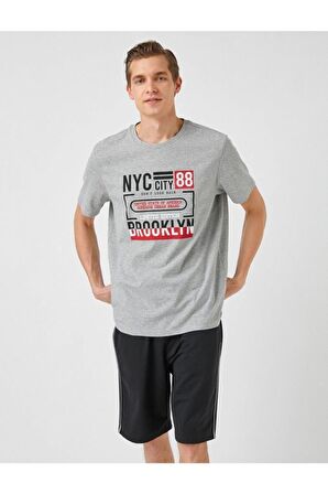 Koton Erkek NYC Baskılı Tişört  